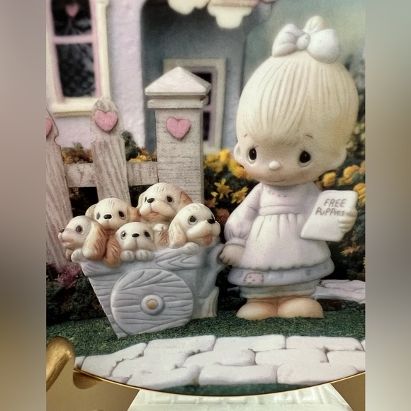 Precious moments God Loveth A Cheerful Giver decorative plate - Picture 3 of 5